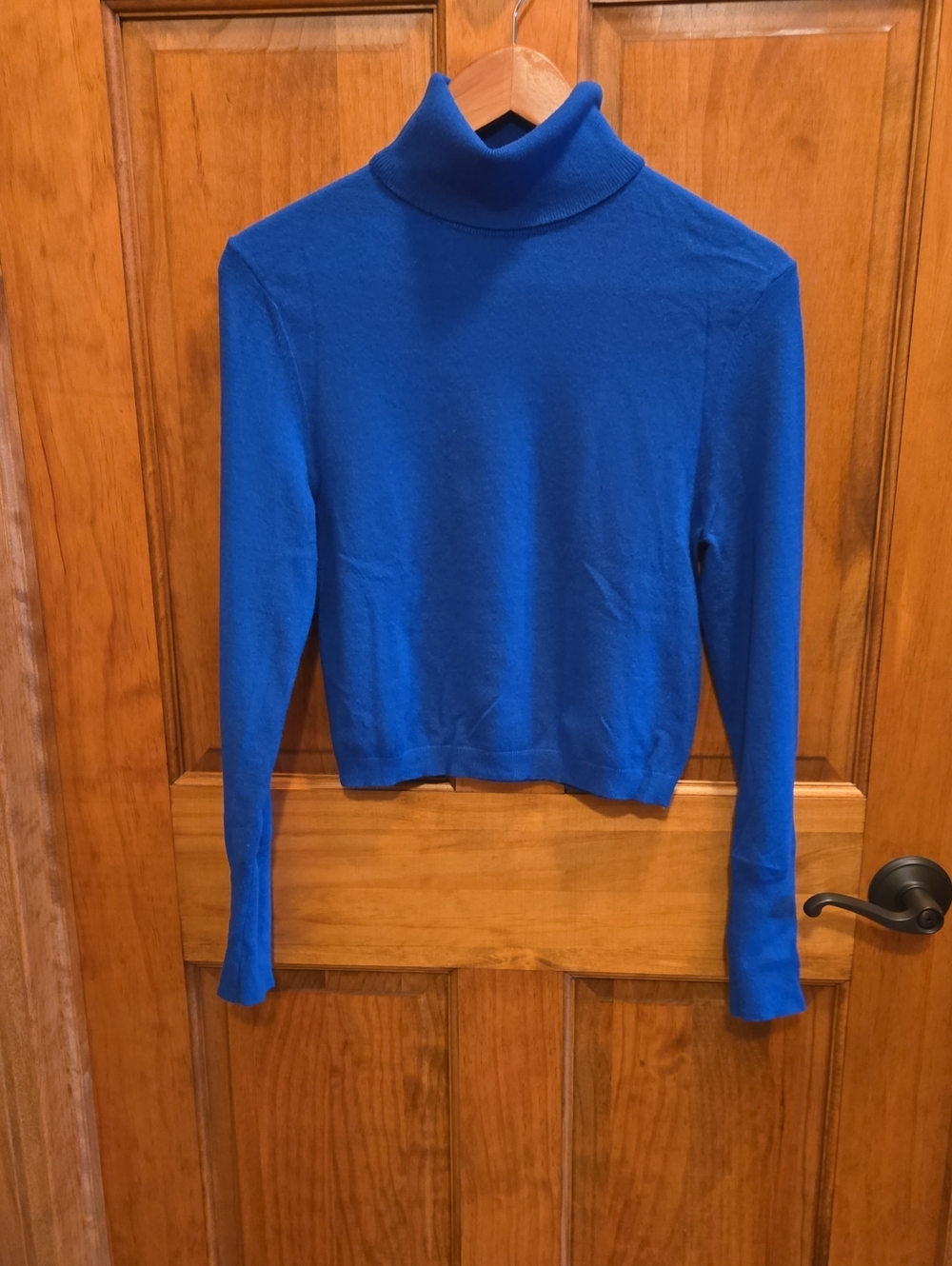 Classic Lovely Blue Turtleneck Sweater - Women's Express Size S